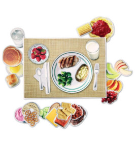 Zdravá jídla - magnetické obrázky