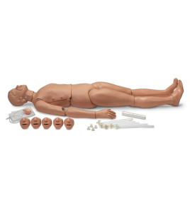 Celotelová resuscitačná figurína s prípravou pre traumatické poranenia