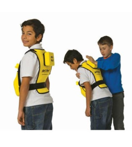 Act+Fast detská žltá vesta na nácvik Heimlichovho manévru a úderov do chrbta
