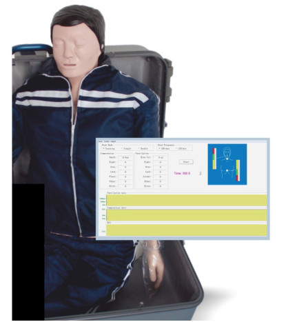 CPR školní figurína Ema, vyhodnocování na PC (USB)