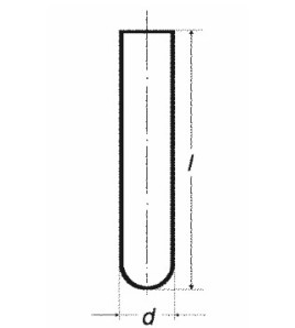 Zkumavka s kulatým dnem,rovný okraj, 10x100mm