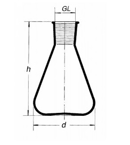 Banka kuželová podle Erlenmeyera s NZ29/32, 1000ml