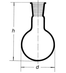 Banka s kulatým dnem a NZ29/32, 500ml