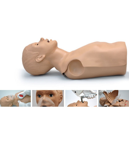 Figurína CPR Simon - dospělý, nácvik dýchání z úst do úst a masáže srdce