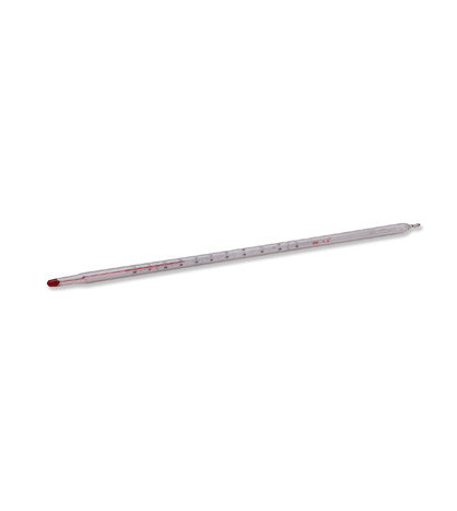 Teploměr, vložená škála, barevný líh, -10/200
