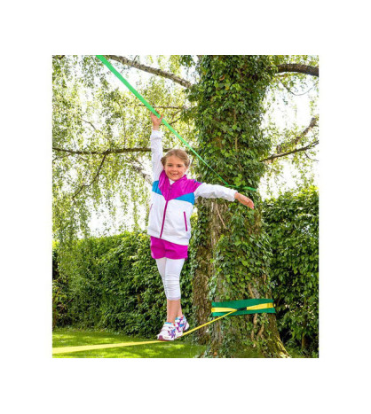 Slackline s pomocným lanem_x000D_