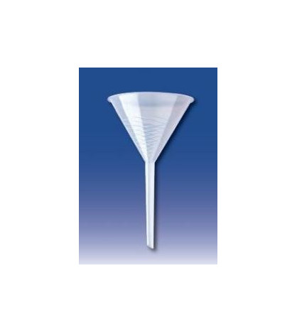 Trychtýř analytický žebrovaný, PP, 120mm