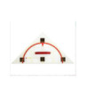 Trojúhelník s úhloměrem pravoúhlý magnetický - 80 cm