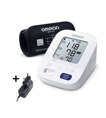 Měření krevního tlaku - tlakoměr Omron M3 Comfort s adaptérem