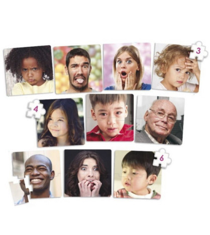 Emoce - didaktické puzzle