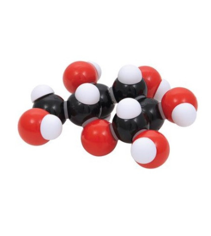 Biochemie - model monosacharidů (glukóza C6H12O6)