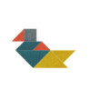 Designový akustický STĚNOVÝ panel, MUTE TANGRAM 120 x 120 cm