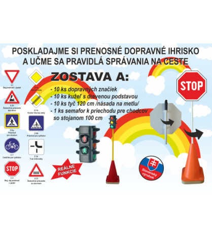 Přenosné dopravní hřiště - Sestava A