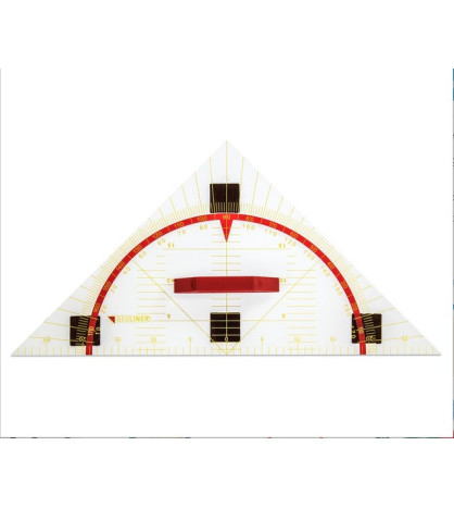 Trojúhelník s úhloměrem pravoúhlý magnetický - 60 cm