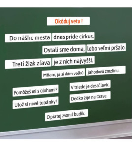 Slovní druhy - okóduj větu