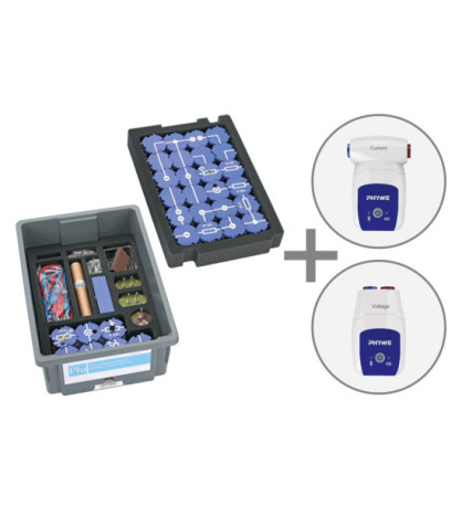 Elektřina / Elektronika 1 - PHYWE TESS s propojovacími bloky a AR, pokročilá souprava