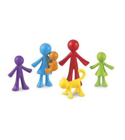 Celá rodina (72ks) - barevné postavičky
