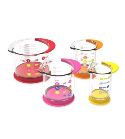 Odměrky na tekutiny, 4 ks