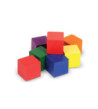 Kostky dřevěné barevné 2,5cm/102 ks
