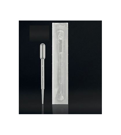 Pipeta Pasteur 3ml, PE, sterilní, individuálně balená