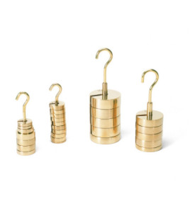 Sada různých drážkových závaží s výřezem, celková hmotnost 100g