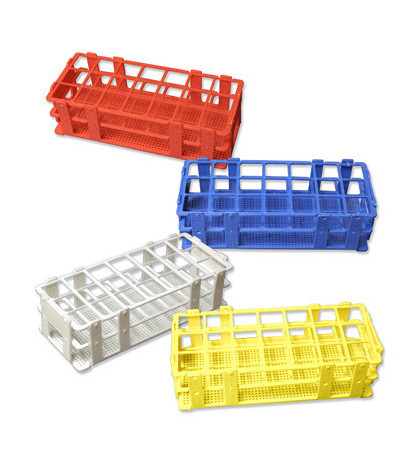 Stojan PP červený pro 60 zkumavek 16 mm