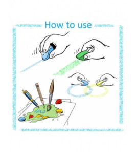 Barevné voskovky Crayon rocks - sada pro MŠ, 64 ks