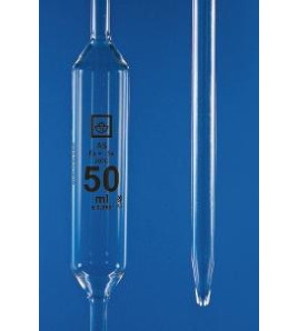 Pipeta nedělená, s jednou ryskou, rozšířené provedení, barevné značení, třída AS 10ml