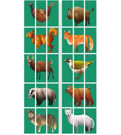 Kobercová skládačka - Zvířata z lesa