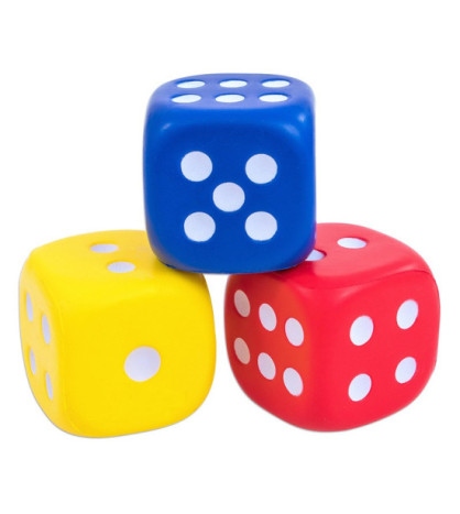 Pěnové kostky 5cm, 3ks