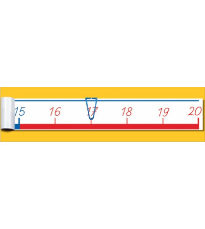 Číselná osa do 20, 2m