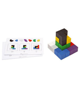 Pracovní karty k "Soma" kostkám - 4 ks, barevné