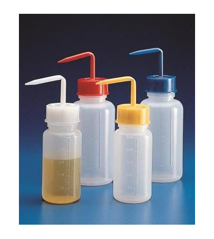 Střička širokohrdla, PE, 500ml, červený uzávěr