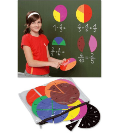 Kruhové zlomky - magnetická souprava