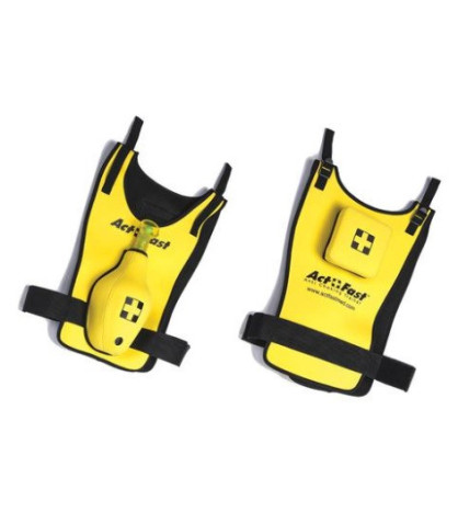 Act+Fast dětská žlutá vesta na nácvik Heimlichova manévru a úderů do zad
