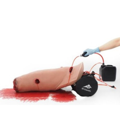 Cvičný model - simulátor dolní končetiny pro ošetření a kontrolu krvácení (hemorragie)