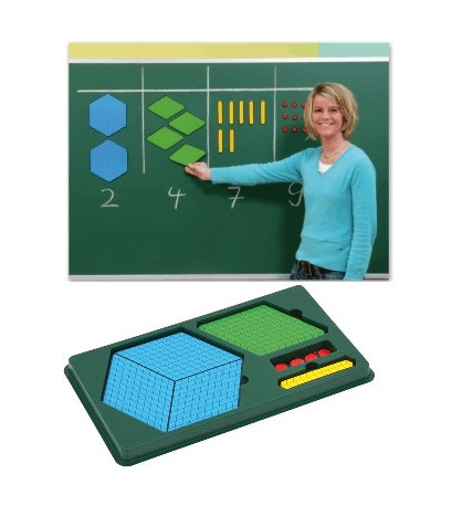 Magnetická desítková soustava, v plastovém zásobníku