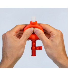 Balónek pipetovací Flip, zelený s automatickým ventilem