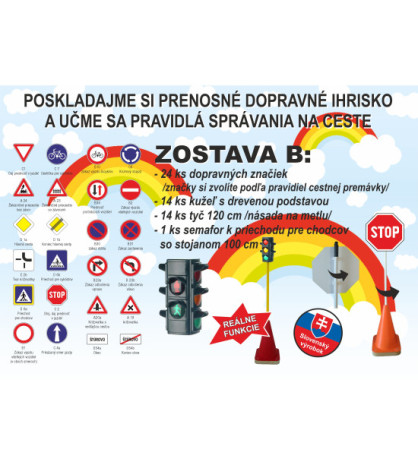 Přenosné dopravní hřiště - Sestava B