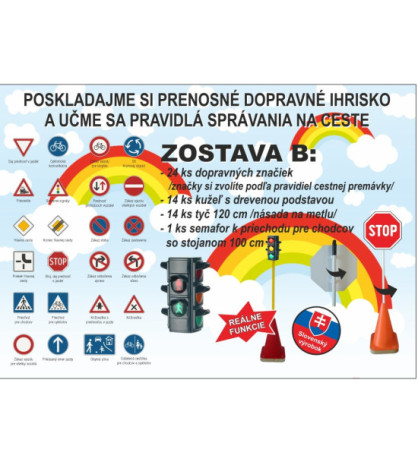 Prenosné dopravné ihrisko - Zostava A