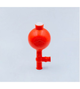 Balónek pipetovací Flip, černý s automatickým ventilem