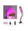 Osvetľovacie zariadenie pre pokusy s fotosyntézou: LED lampa pre rast rastlín, 3-ramenná