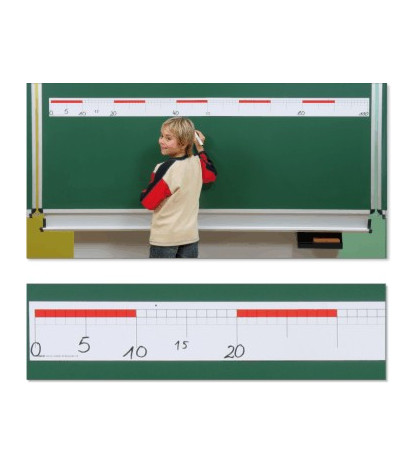 Číselná osa do 100 - magnetická