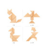 Dřevěný hlavolam - tangram (7ks)