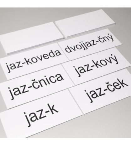 Vybraná slova po Z – procvičovací karty
