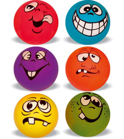 Sada míčů FunnyFace 6ks