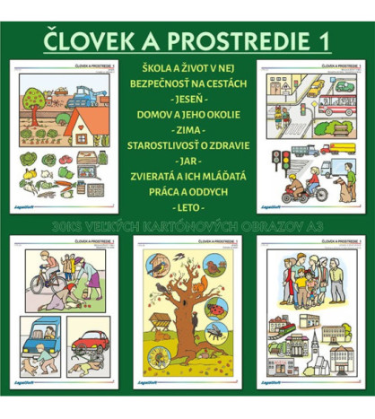 ČLOVĚK A PROSTŘEDÍ 1, kartonové obrazy