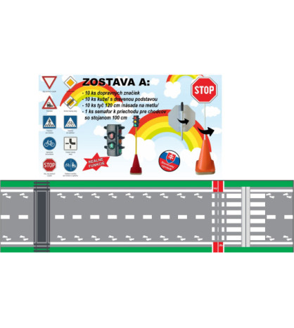 Přenosné dopravní hřiště - Sestava A
