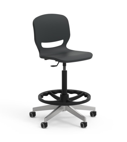 Učitelská laboratorní židle ERGOS SPIN, výškovonastavitelná 65 – 89 cm